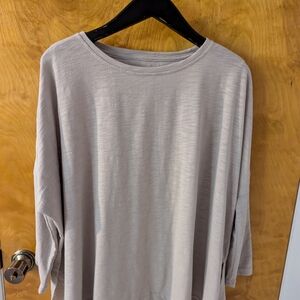 Mersea Light Grey Catalina Slub Tee